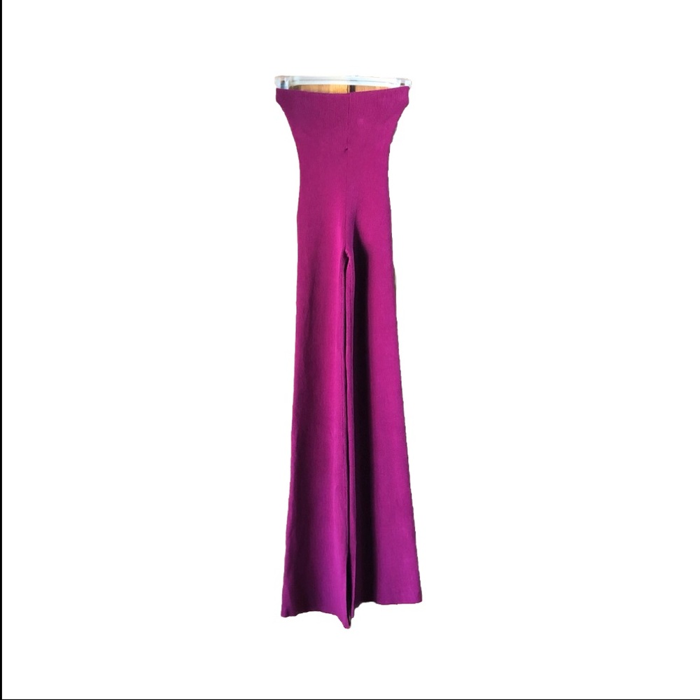 LESET High Rise Split Hem Flared Pants - S